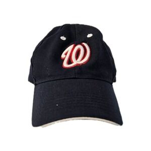 Washington Nationals MLB Adult Baseball Cap Navy Adjustable Velcr0 Logo